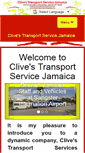 Mobile Screenshot of clivestransportservicejamaica.com